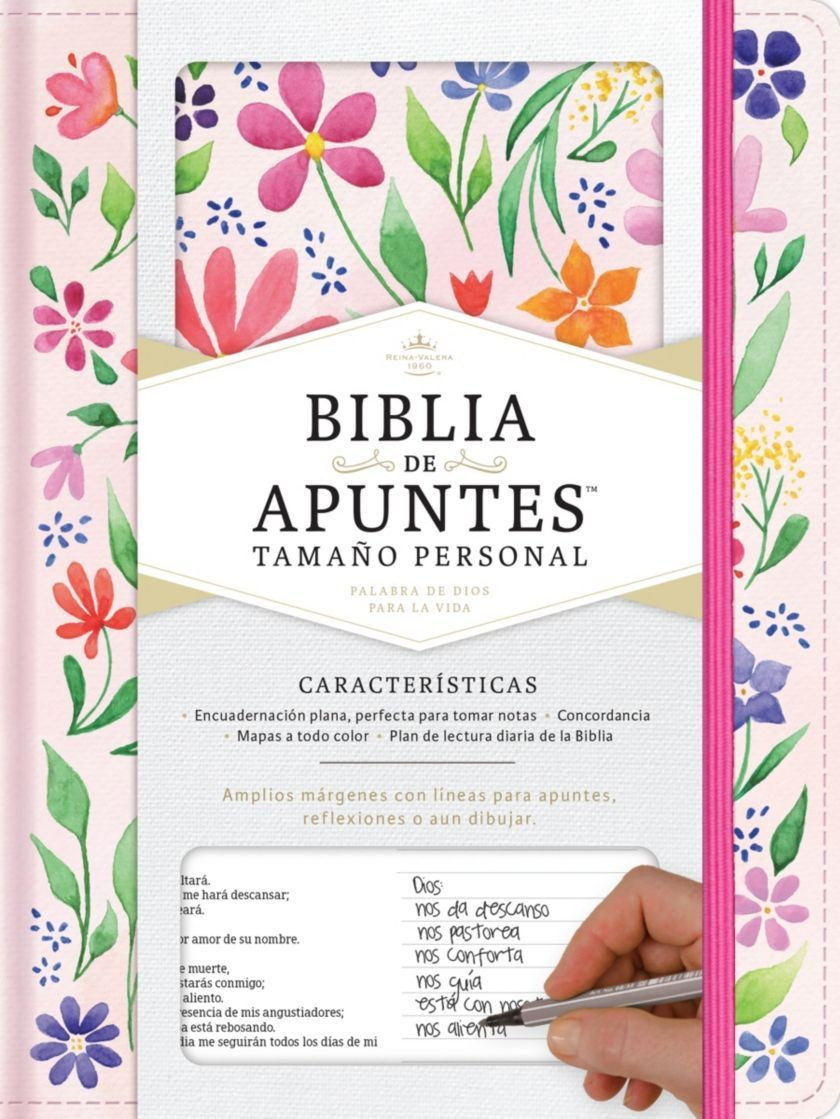 Biblia de apuntes RV60 floreada